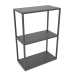 Modelo 3d Rack-consola retangular (METAL, 60x30x86, 3 prateleiras) - preview