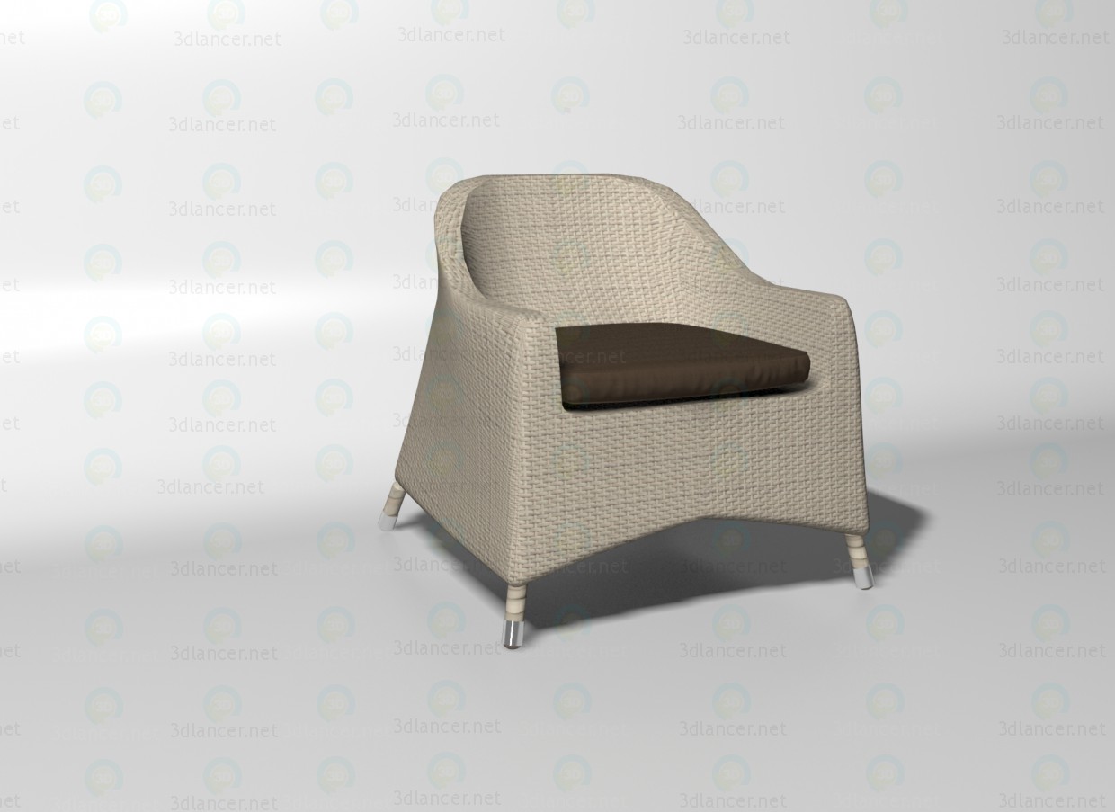 modèle 3D Fauteuil Cancun - preview