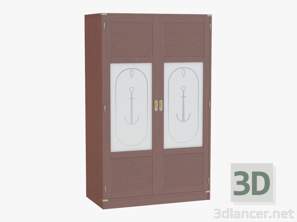 3d model Two-door wardrobe in ship style - preview