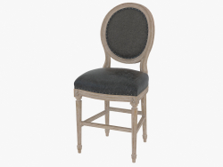 डाइनिंग कुर्सी विंटेज लूइस ROUND वापस काउंटर स्टूल (8828.3001)