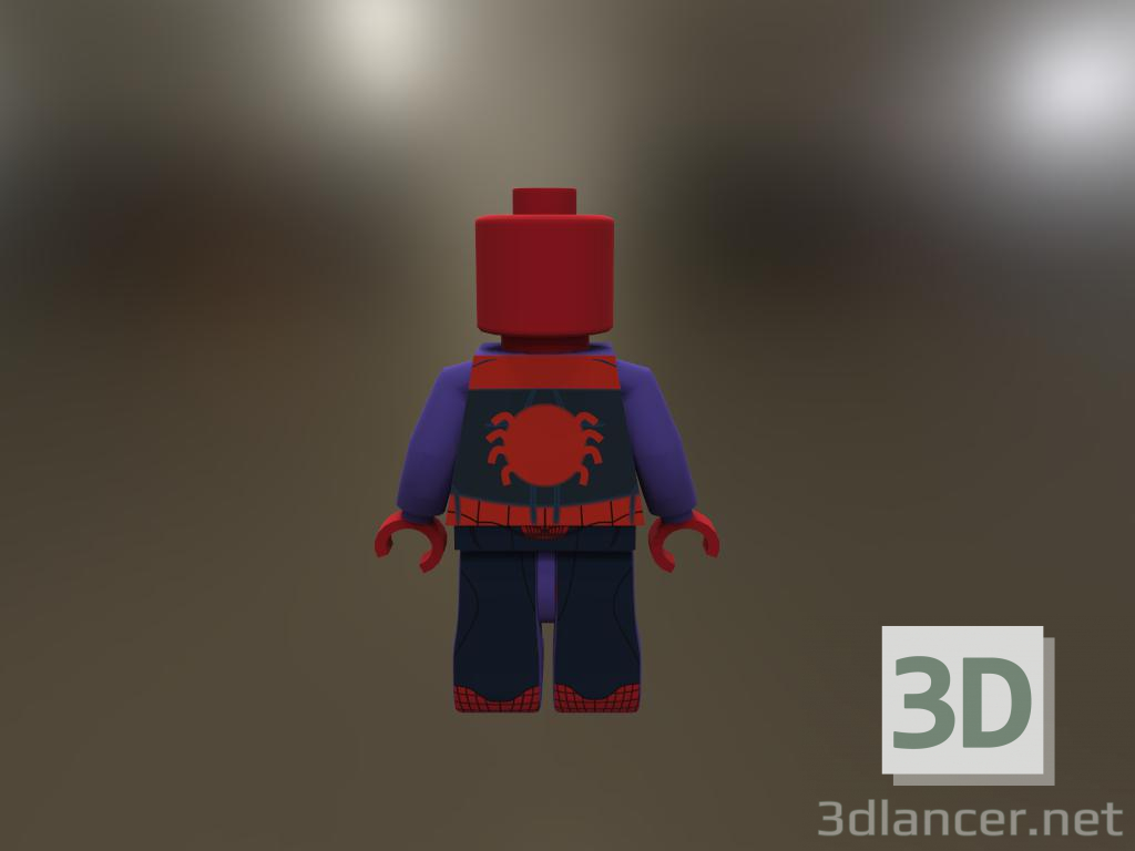 3d Lego_Spider man модель купить - ракурс
