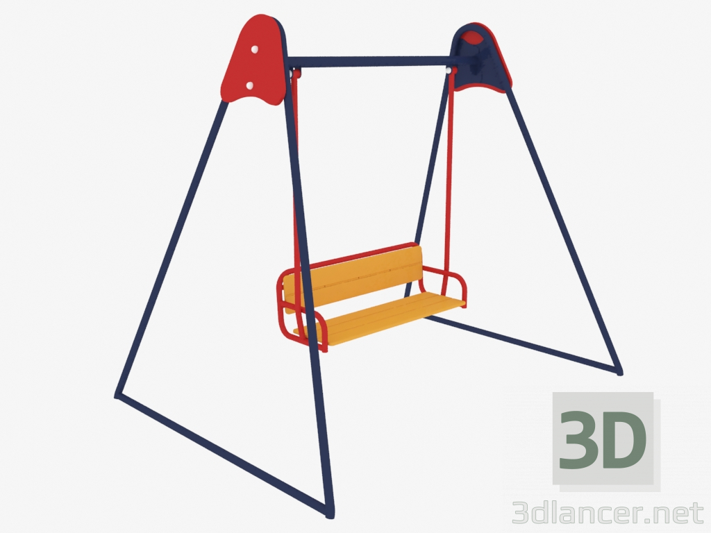 modello 3D Sofa Swing (6103) - anteprima