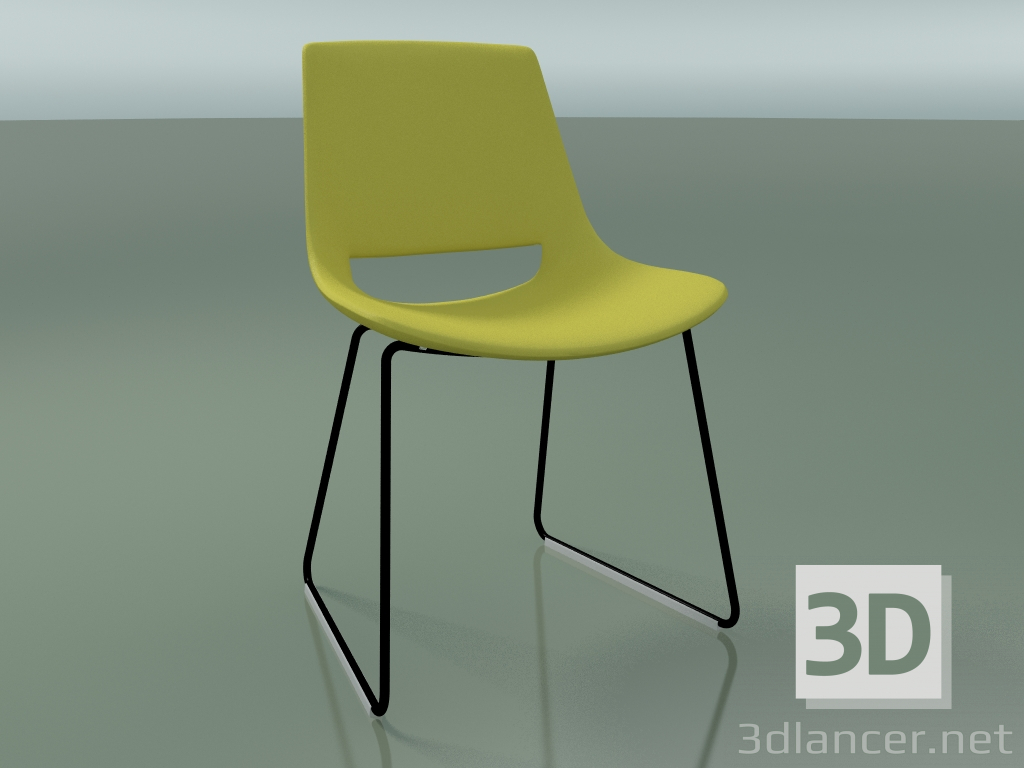 modèle 3D Chaise 1201 (sur patins, polyéthylène, V39) - preview