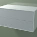 modello 3D Box doppio (8AUDCB01, Glacier White C01, HPL P03, L 96, P 50, H 48 cm) - anteprima
