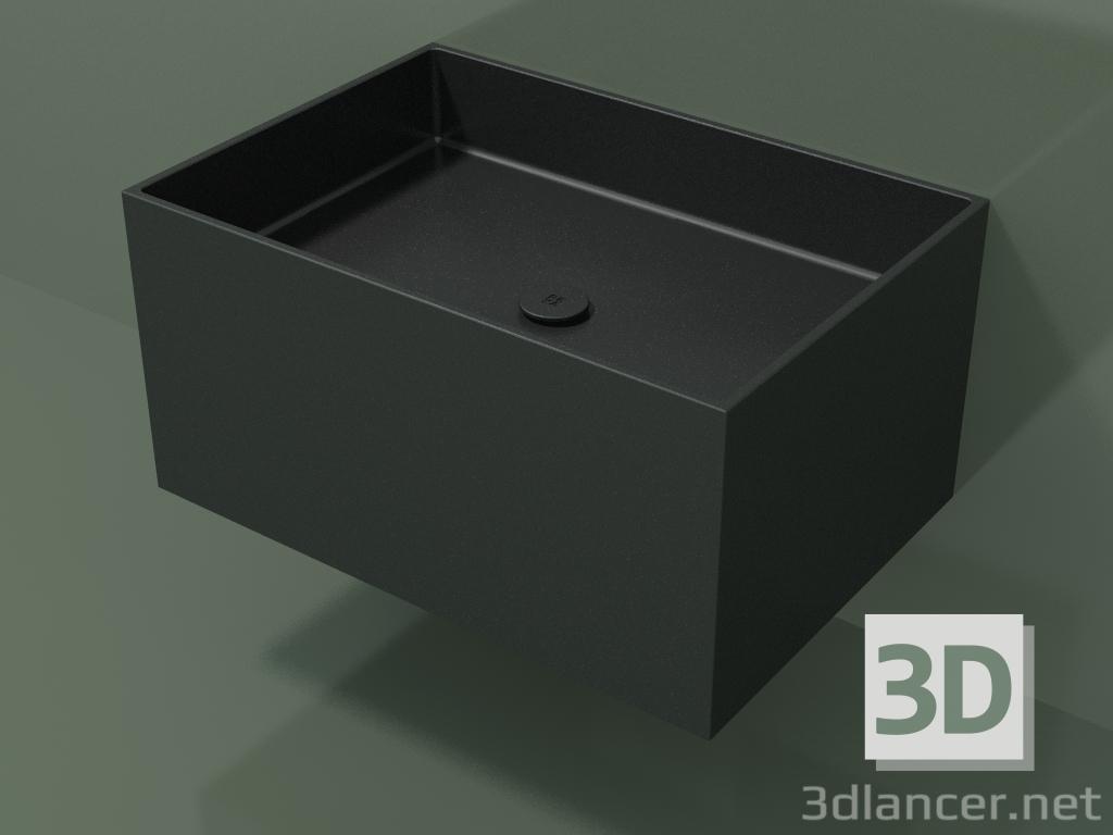 modello 3D Lavabo sospeso (02UN42301, Deep Nocturne C38, L 72, P 50, H 36 cm) - anteprima