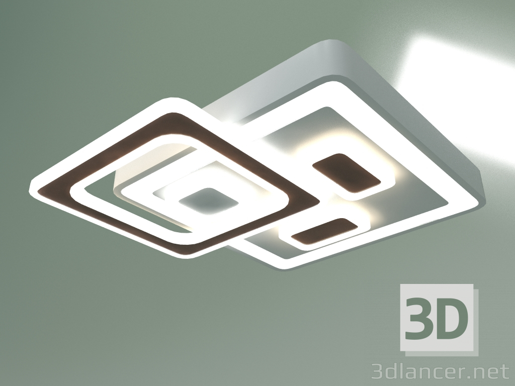 3D Modell LED-Deckenleuchte 90156-1 (weiß) - Vorschau