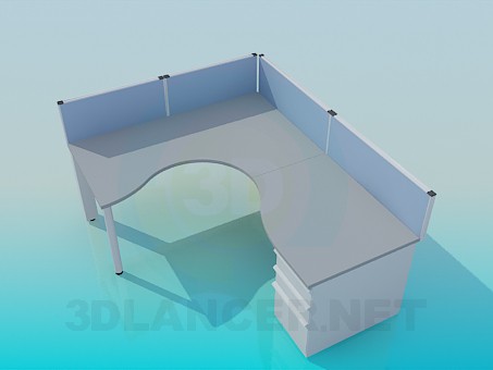 3d model Mesa de juntas - vista previa