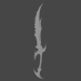3d Skyrim Daedric Sword модель купити - зображення
