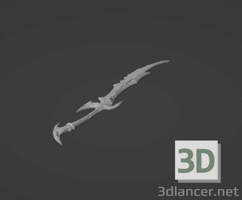 3D Skyrim Daedric Kılıcı modeli satın - render