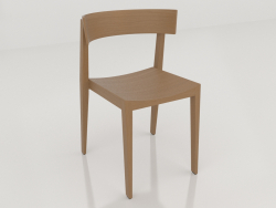 Ein Stuhl mit langer Rückenlehne