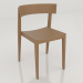 modello 3D Una sedia con lo schienale lungo - anteprima