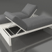 3d model Double bed for relaxation (Agate gray) - preview