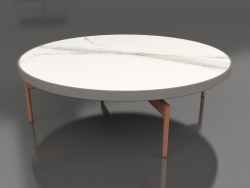Round coffee table Ø120 (Quartz gray, DEKTON Aura)