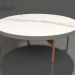 modello 3D Tavolino rotondo Ø120 (Grigio quarzo, DEKTON Aura) - anteprima