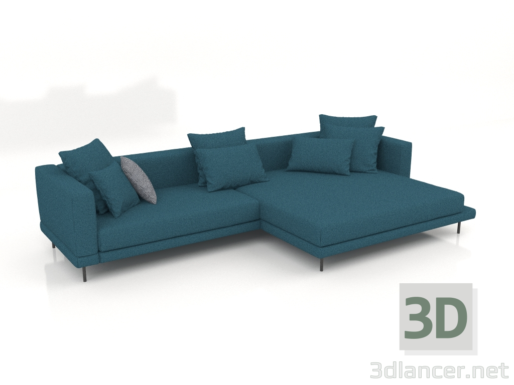 3D Modell Sofa Carol 3360 x 1800 (Aura 18) - Vorschau