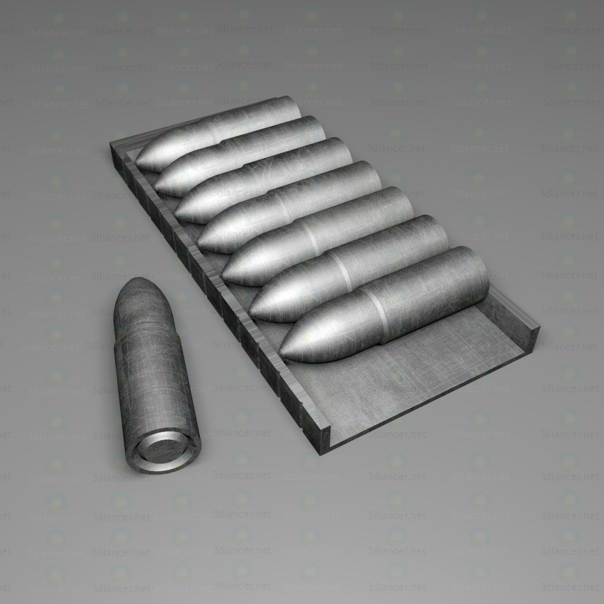 Arma pesada "Caimán" 3D modelo Compro - render Arma pesada "Caimán" 3D modelo Compro - render