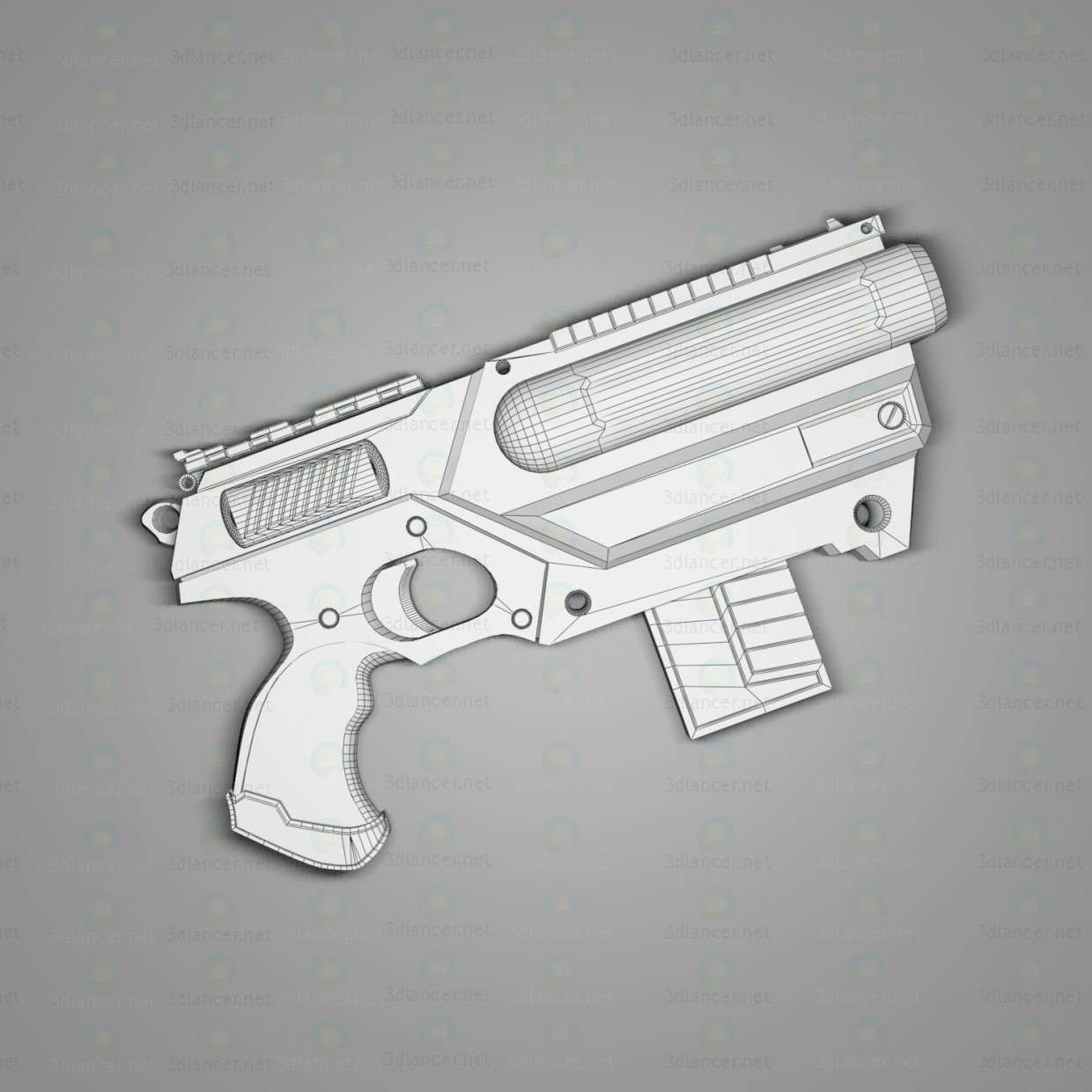 Arma pesada "Caimán" 3D modelo Compro - render Arma pesada "Caimán" 3D modelo Compro - render