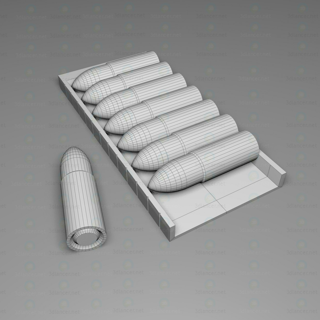 Arma pesada "Caimán" 3D modelo Compro - render Arma pesada "Caimán" 3D modelo Compro - render