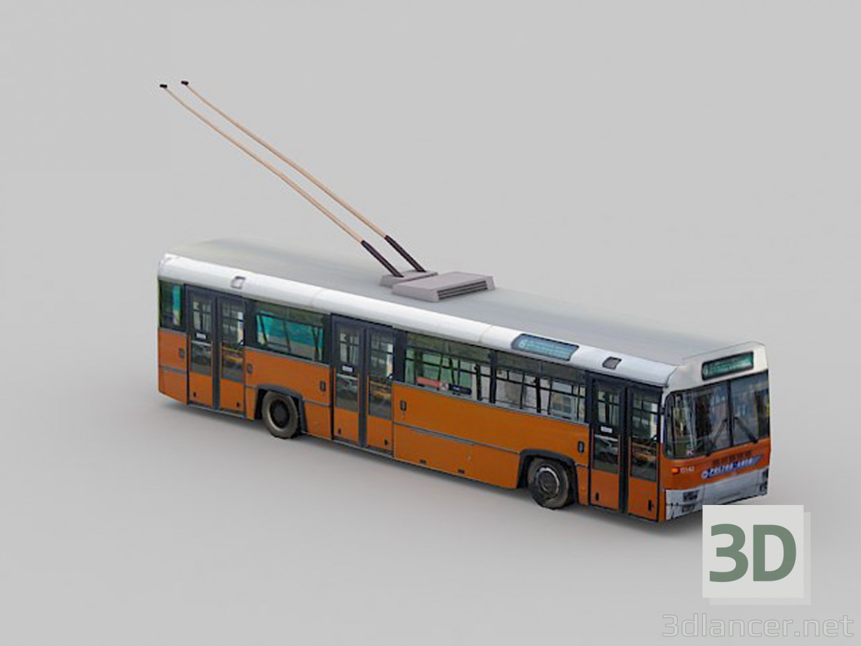 Modelo 3d Trólebus - preview