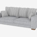 modèle 3D Sofa moderne droite - preview
