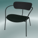 Modelo 3d Pavilhão da cadeira (AV6, A 70cm, 65x69cm, carvalho lacado preto, floresta de veludo 1) - preview