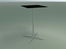Quadratischer Tisch 5558 (H 103,5 - 59 x 59 cm, Schwarz, LU1)