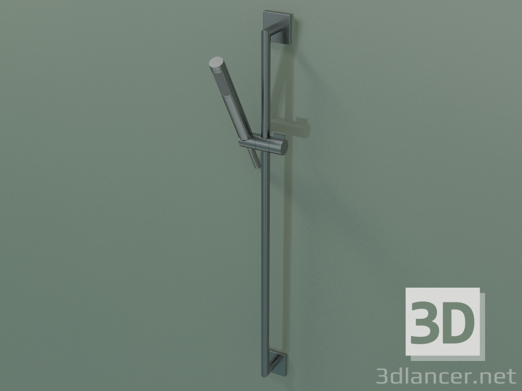 modello 3D Asta doccia con flessibile doccia, scivolo e doccetta (26402980-99) - anteprima