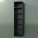 3d model Wall tall cabinet (8DUBED01, Deep Nocturne C38, L 36, P 36, H 144 cm) - preview