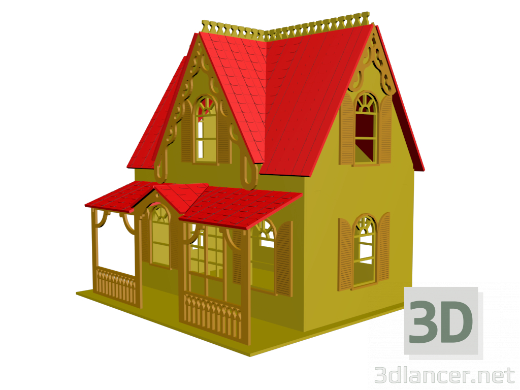 3d model Toy house - preview 3d model Toy house - preview