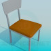 3d model Chair with leather side treatment - preview