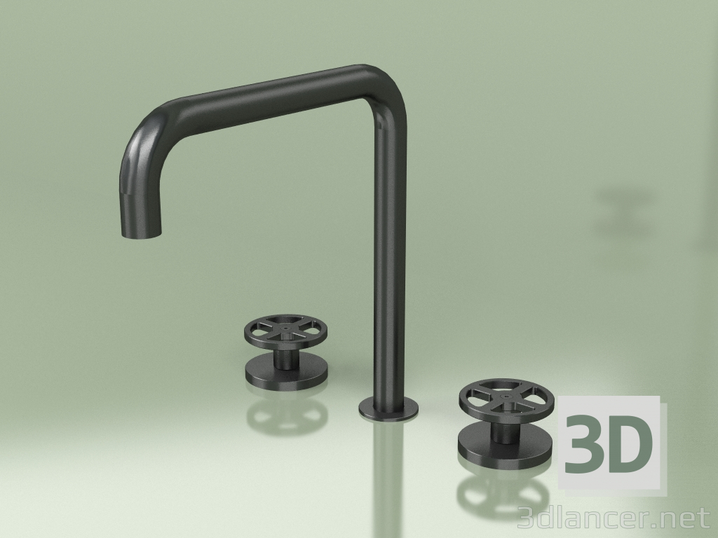 3d model Three-hole mixer with swivel spout (20 32 V, ON) - preview
