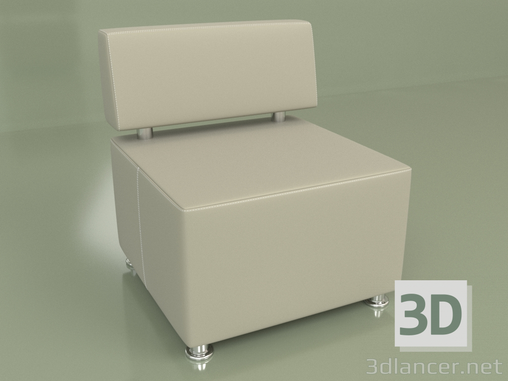 modèle 3D Section Malte (Cuir blanc) - preview