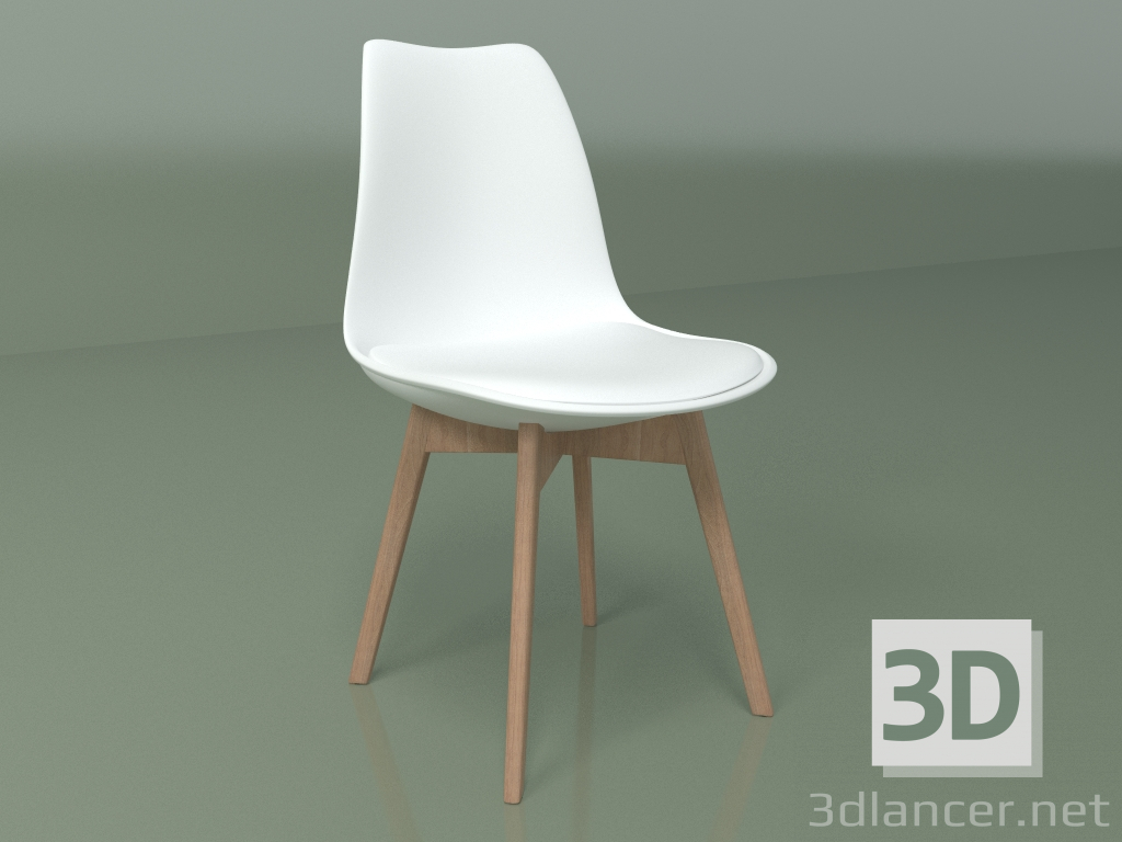 modèle 3D Chaise Sephi (blanche) - preview