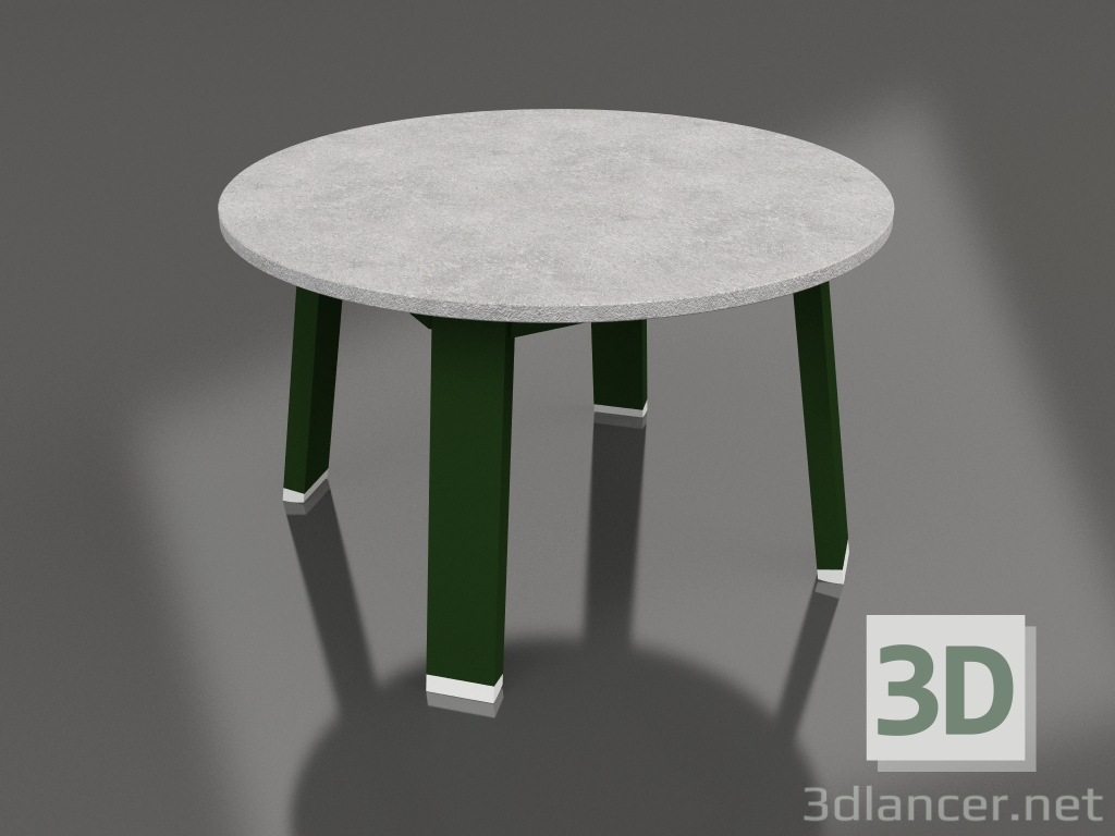 modello 3D Tavolino rotondo (verde bottiglia, DEKTON) - anteprima