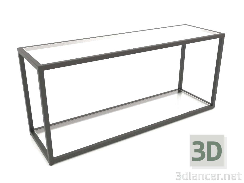 3D Modell Zweistufige Sitzbank (GLAS, 100x30x44) - Vorschau