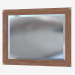 3d model Mirror in a wooden frame with bronze corners - preview