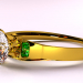 3d Золотое кольцо модель купить - ракурс