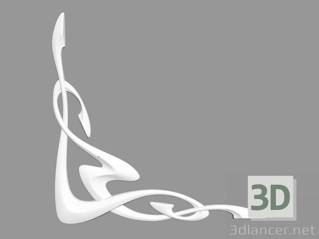 3D Modell Dekorativer Winkel (FU1) - Vorschau
