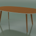 3D Modell Ovaler Tisch 3507 (H 74 - 200x110 cm, M02, Teak-Effekt, Option 2) - Vorschau