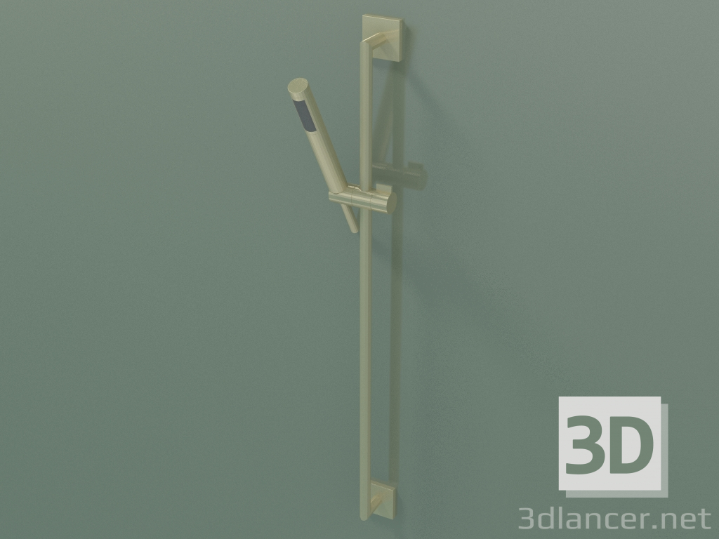 modello 3D Asta doccia con flessibile doccia, scivolo e doccetta (26402980-28) - anteprima