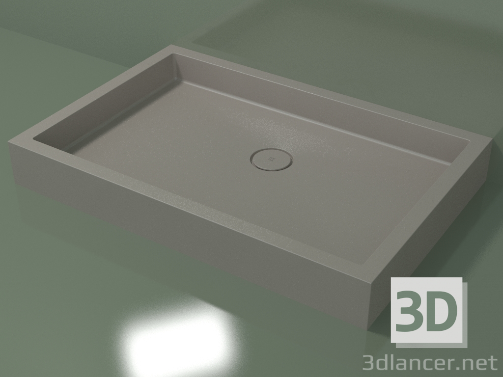 3D modeli Duş teknesi Alto (30UA0121, Clay C37, 120x80 cm) - önizleme