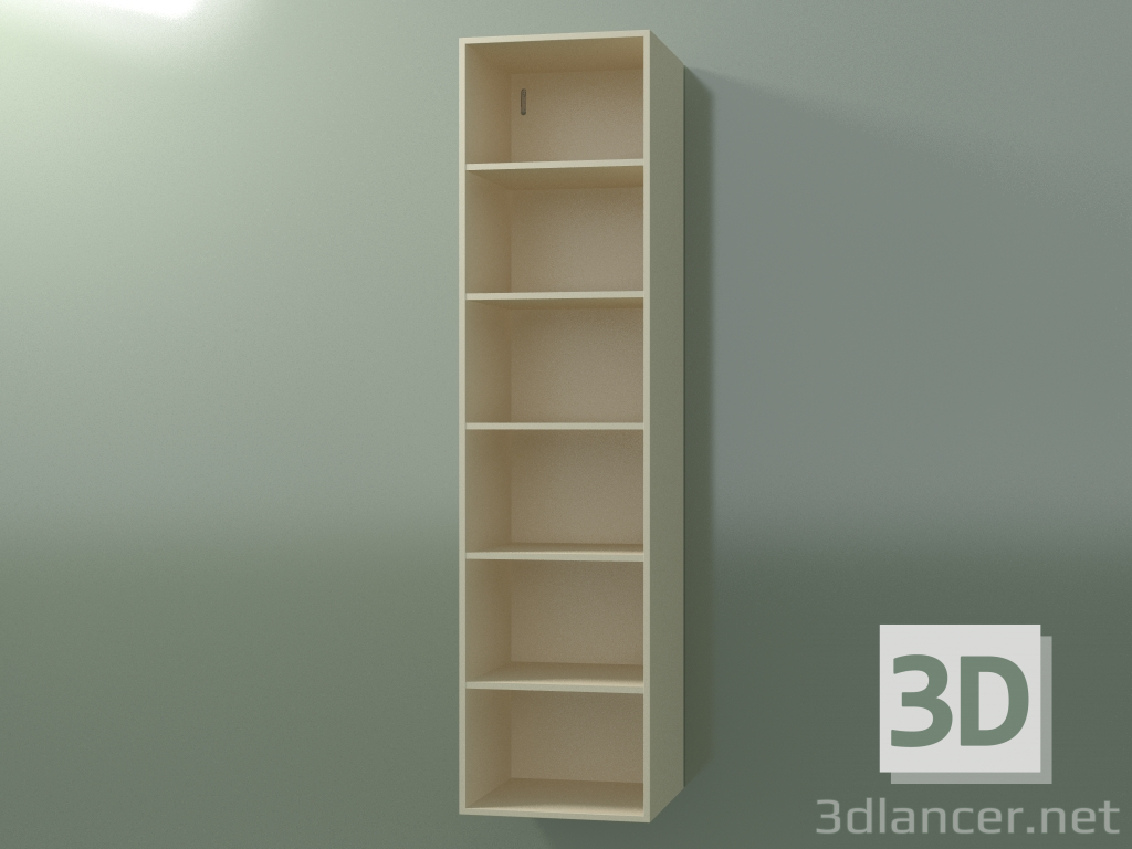 modello 3D Mobile alto Wall (8DUBED01, Bone C39, L 36, P 36, H 144 cm) - anteprima