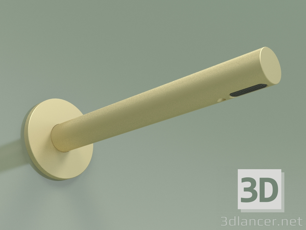 3D Modell Wandmontierter gerader Auslauf Lmax 190 mm (BC018, OC) - Vorschau