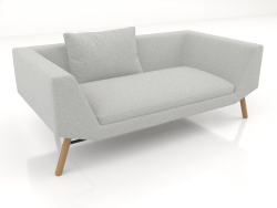 2-seater sofa (wooden legs)