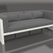 3D Modell 3-Sitzer-Sofa (Achatgrau) - Vorschau