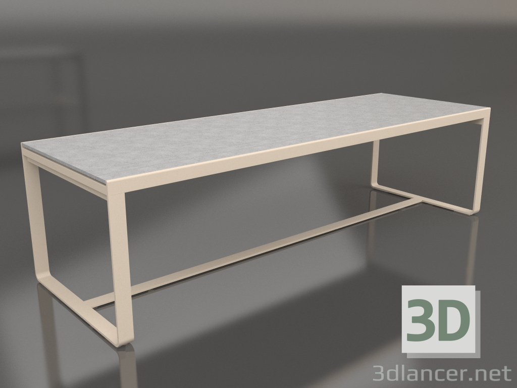 modello 3D Tavolo da pranzo 270 (DEKTON Kreta, Sabbia) - anteprima