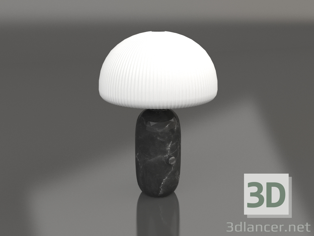 modello 3D Lampada da tavolo scultura VIPP591 (Marmo Grey Pietra) - anteprima
