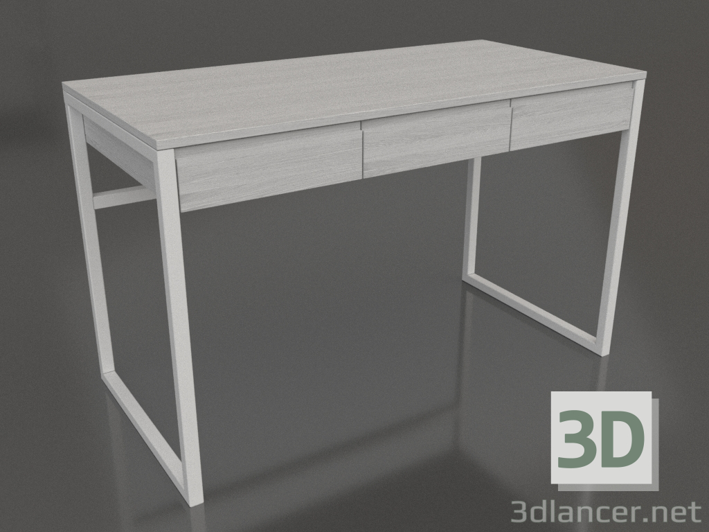 modello 3D Scrivania 1200x600 mm (bianco RAL 9010) - anteprima