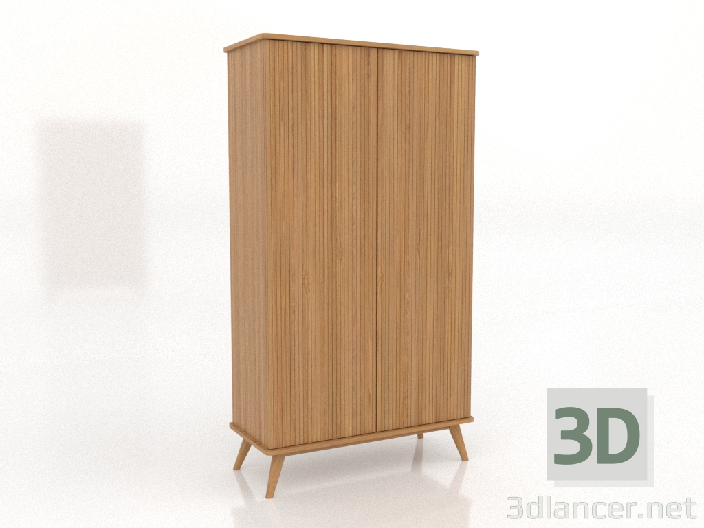 modèle 3D Armoire 4 1000x450x1800 mm (chêne naturel) - preview modèle 3D Armoire 4 1000x450x1800 mm (chêne naturel) - preview