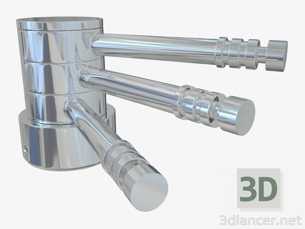 modello 3D Appendiabiti BEER-3 (per scaldasalviette elettrico) - anteprima
